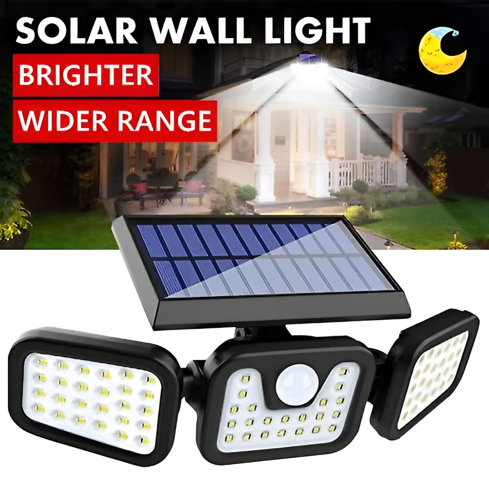 Wide-Angle Upgraded Solar Motion Light