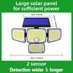 Wide-Angle Upgraded Solar Motion Light
