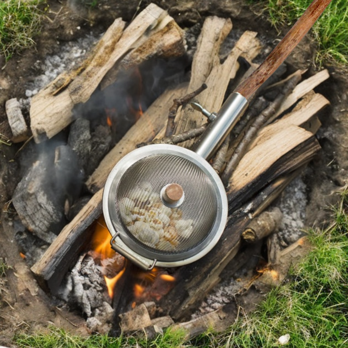 Fun Campfire Popcorn Machine for Family Camping