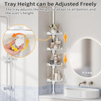 4-Tier 360° Rotating Rustproof Shower Caddy
