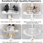 4-Tier 360° Rotating Rustproof Shower Caddy