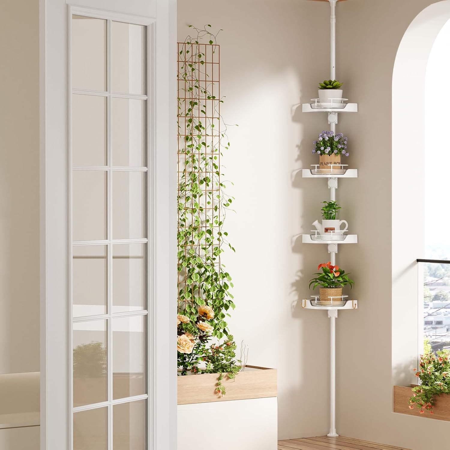 4-Tier 360° Rotating Rustproof Shower Caddy