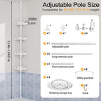 4-Tier 360° Rotating Rustproof Shower Caddy