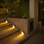 Solar Powered Stair Lights, Waterproof Outdoor Step Lights