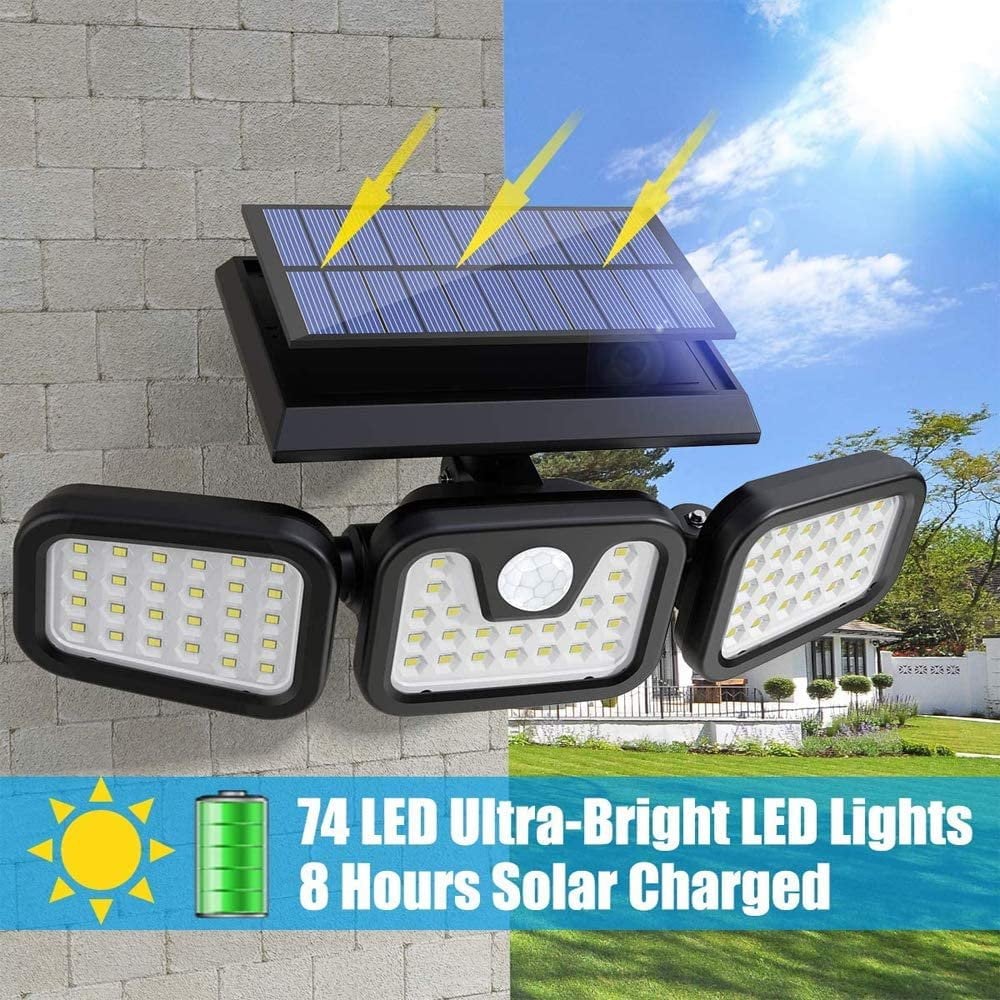 Wide-Angle Upgraded Solar Motion Light