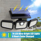 Wide-Angle Upgraded Solar Motion Light