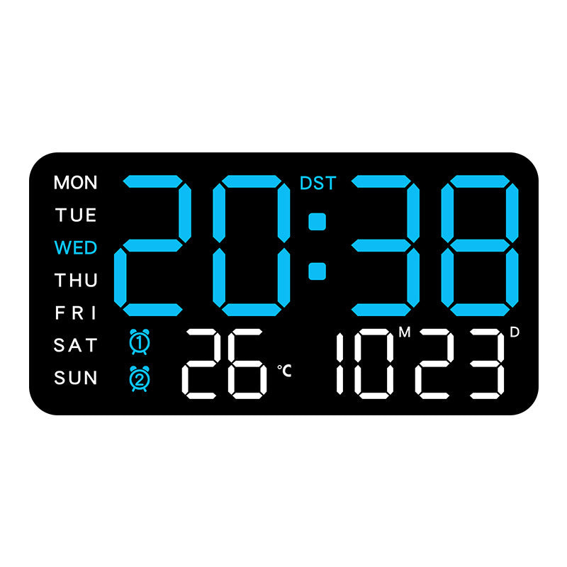 Multifunctional decorative LED digital wall clock