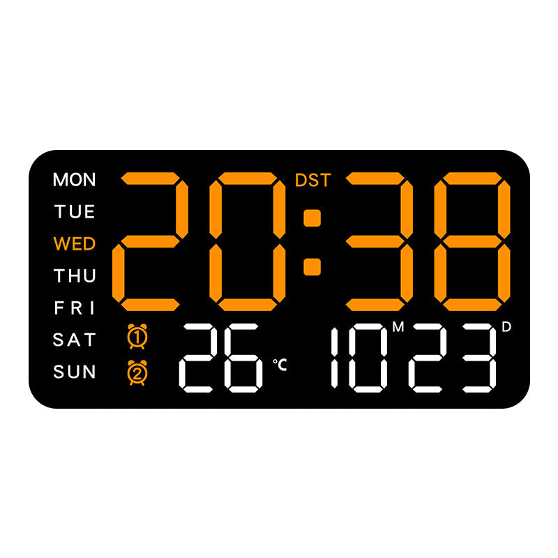 Multifunctional decorative LED digital wall clock