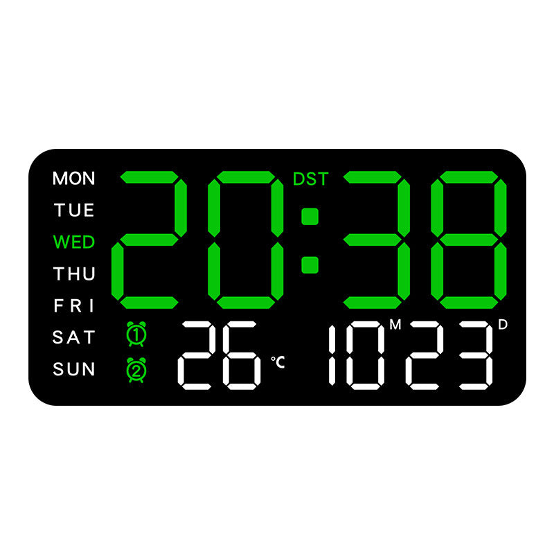 Multifunctional decorative LED digital wall clock