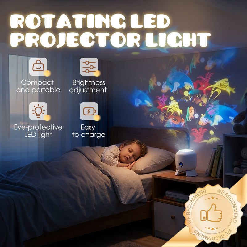 Dynamic Rotating Ocean LED Projector Light