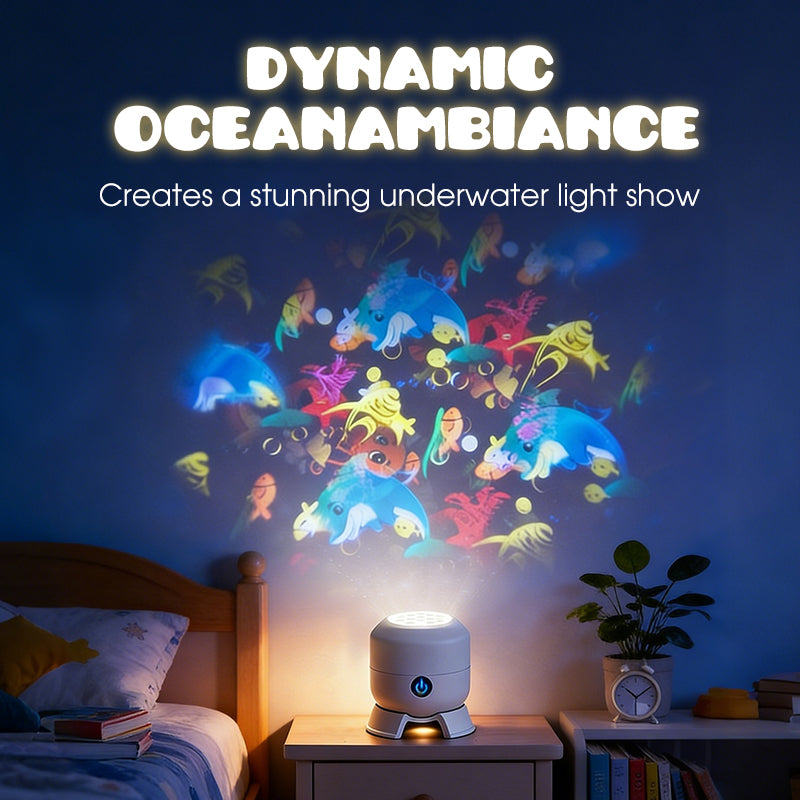 Dynamic Rotating Ocean LED Projector Light